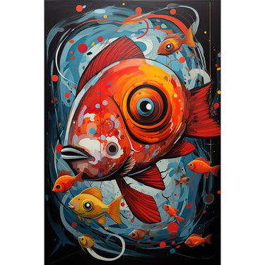 Fish Abstract Canvas